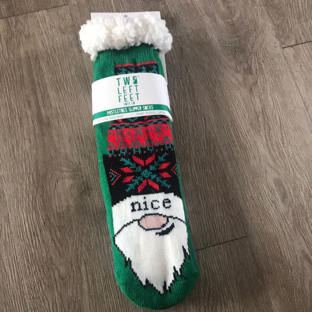 Naughty or Nice Gnome Slippers